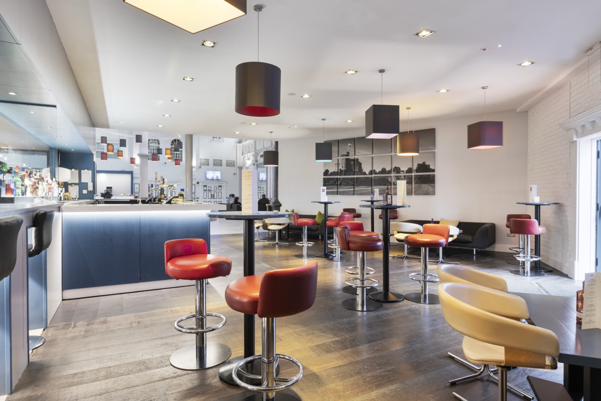 Stylish hotel bar