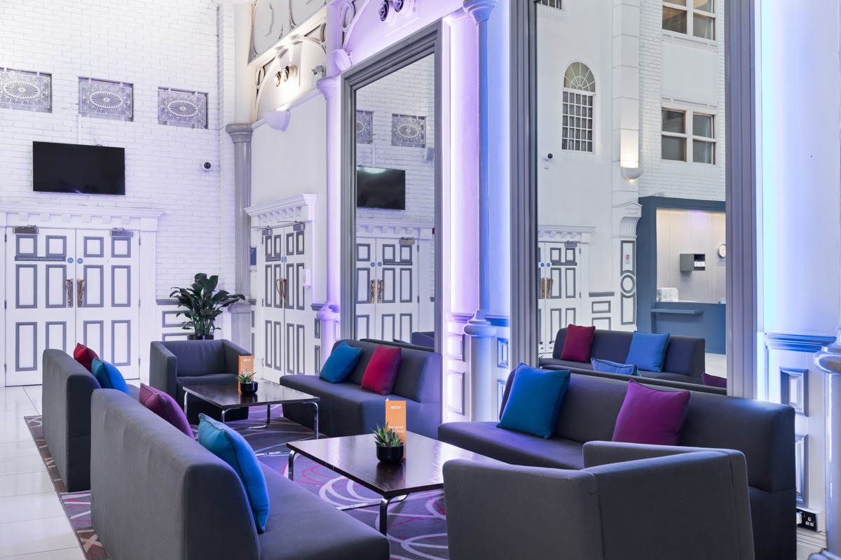 Lobby lounge seating area